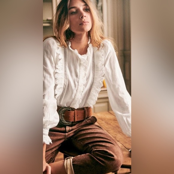 Rino Eyelet Ruffle Blouse - Picture 9 of 10